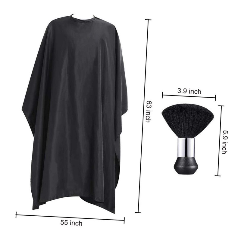 Outanaya 1 Set Professional Hair Cutting Cape with Closure Neck
