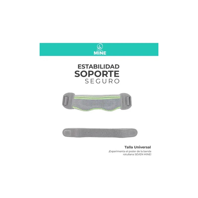 Banda Rotuliana Silicona Patelar Seven Mine Deportiva Neopreno