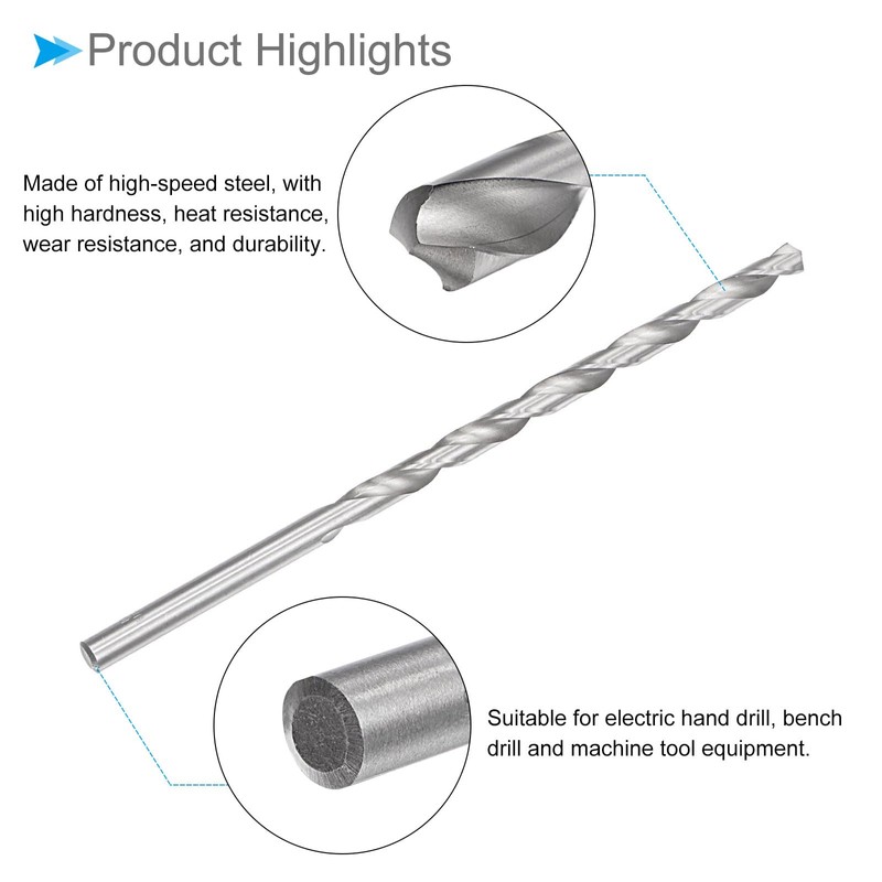 CoCud Extra Long Twist Drill Bit 10mm x 250mm High