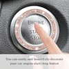 Gasedin Gasedin Car Engine Start Stop Decoration Ring, Sparkling Crystal