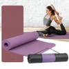 Wide TPE 10mm Non-Slip Yoga Mat Training Pad Cover Foldable 10mm Purple
