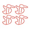 100 Pcs Rabbit Shaped Paper Clip Creative Cute Cartoon Animal