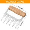 2-Piece BBQ Bear Claws, Stainless Steel BBQ Meat Claws for