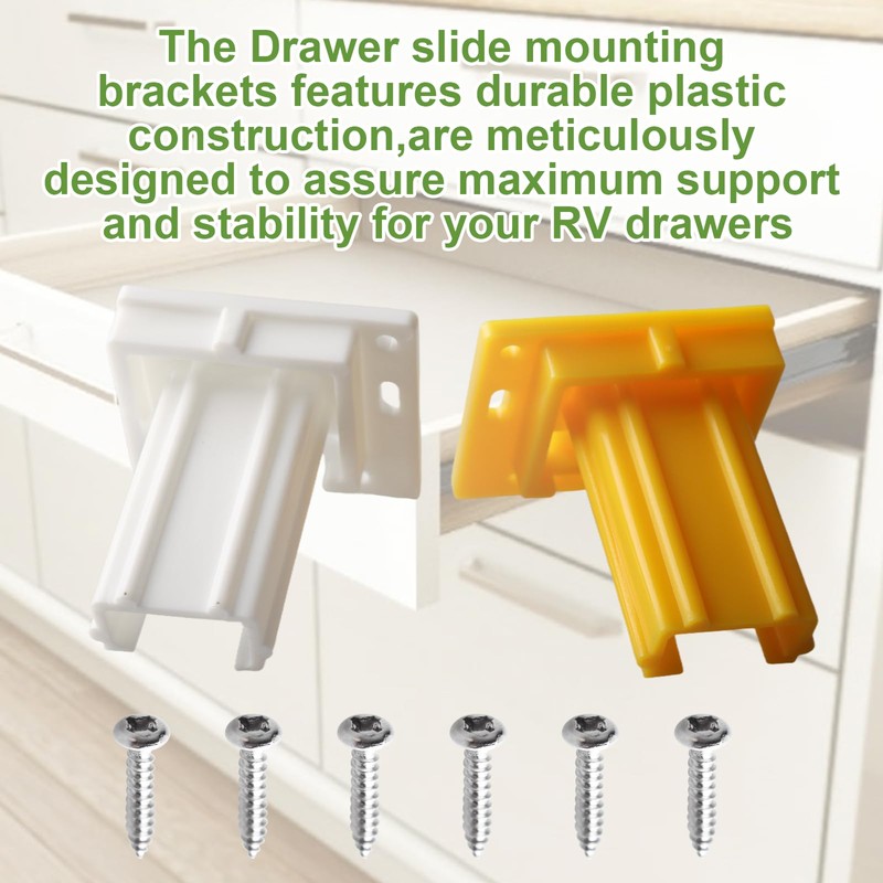 H306 Drawer Slide Socket Set,3/4" C Shaped Slide Channel Replacement