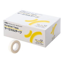 ミリオンエイド Non-Woven Surgical Tape, 12mm (0.5in) x 9m (9.84yd), White, 24 Rolls, LM-E0129T