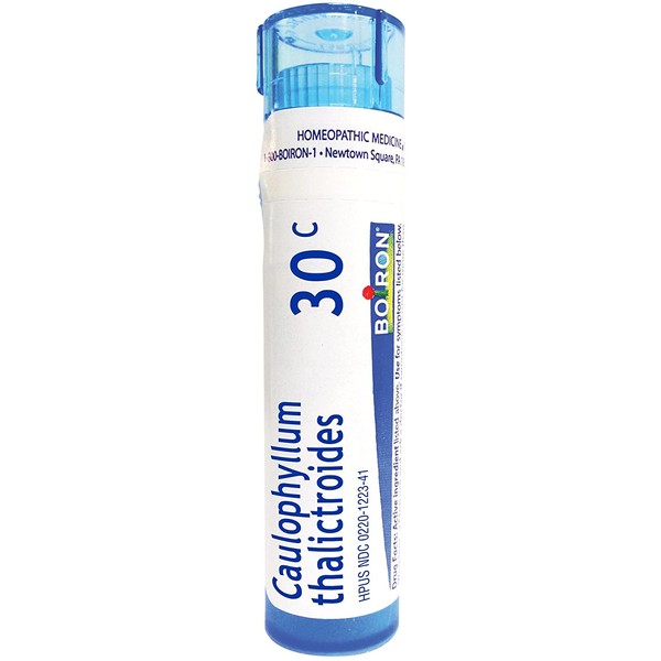 Boiron Caulophyllum thalictroides 30C, 80 pellets, homeopathic Medicine for Menstrual Cramps