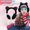 WIYETY Pack of 2 Winter Earmuffs, Plush Ear Warmers Girls,