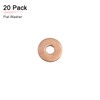 DTGN 4mmx12mmx1mm(IDxODxT) Flat Copper Sealing Washers - 20Pack - Good
