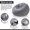 Realspring Inflatable Bean Bag Chair for Adults Blow up Chair