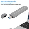 Hard Disk Box Aluminum Alloy USB3.1 to M.2 NVME/SATA SSD