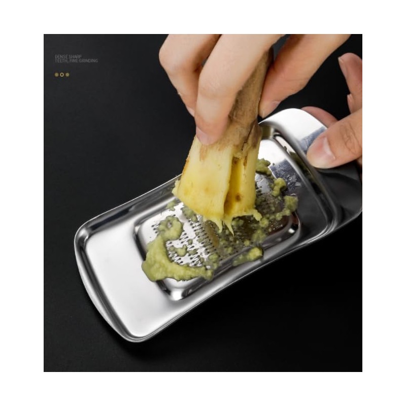 Stainless Steel Garlic Ginger Fruits Root Vegetable Grater Grinder Spoon