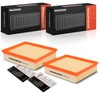 Frankberg 2 x Air Filter Insert Filter Petrol Compatible with