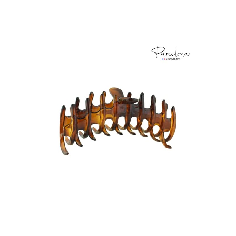 Parcelona French Rake Large Tortoise Shell Cellulose Jaw Hair Claw