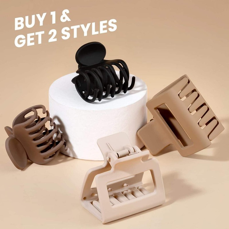 HFLYJPYW 8 Pcs Medium Hair Clips for Women Girls -