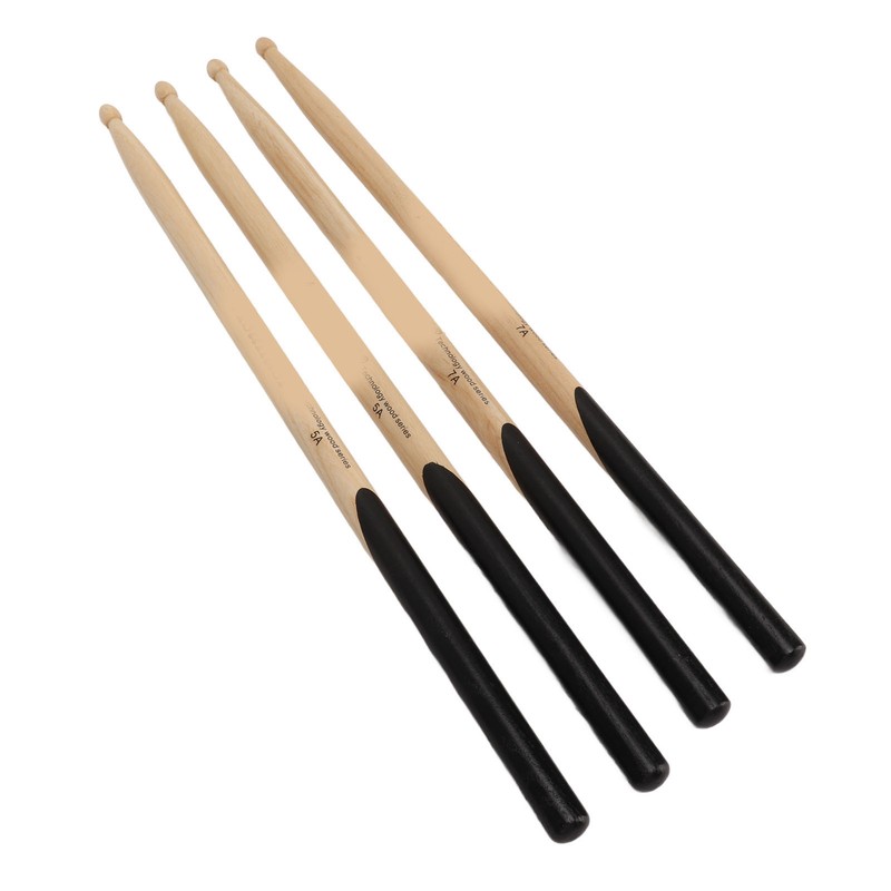 2 Pairs Drum Mallet 5A 7A Wood Drumstick Wooden Drum