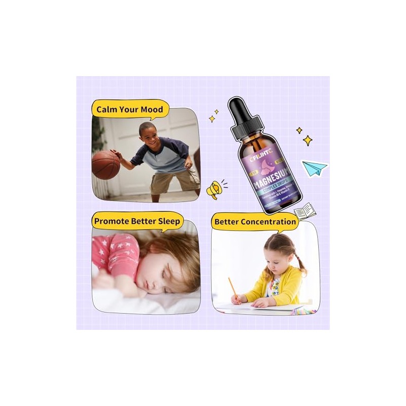 Kids Magnesium Liquid Drops & Kids Magnesium Gummies