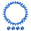 sourcing map 104BCD Bike Chainring 30T Round Narrow Wide Single