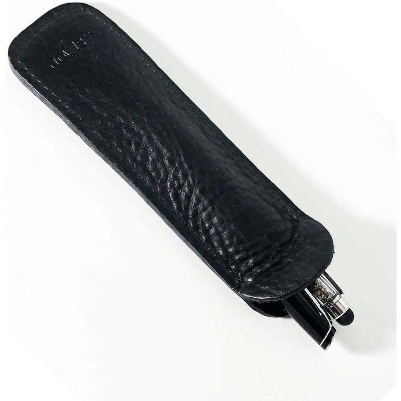 Lanier Pens Black Double Pen Slip - Leather