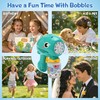 2 Pack Dinosaur Bubble Guns, Automatic Bubble Blower & 4