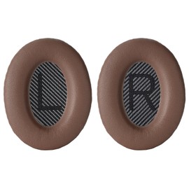 Aurivor Replacement Ear-Pads Cushions for Bose QuietComfort QC 35 35ii 25 15 2 Headphones, Ear Covers for QC35 QC35-ii QC25 QC15 QC2 SoundLink SoundTrue Around-Ear II AE2 Headphones (Coffee-Black)