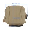 ANTUKO Driver Bottom Leather Seat Cover Tan Replacement for 2013-2016