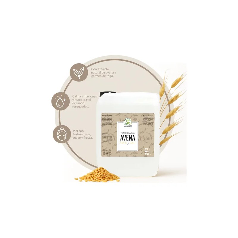 Tónico Facial Con Extracto De Avena Hidratante (10 Litros)