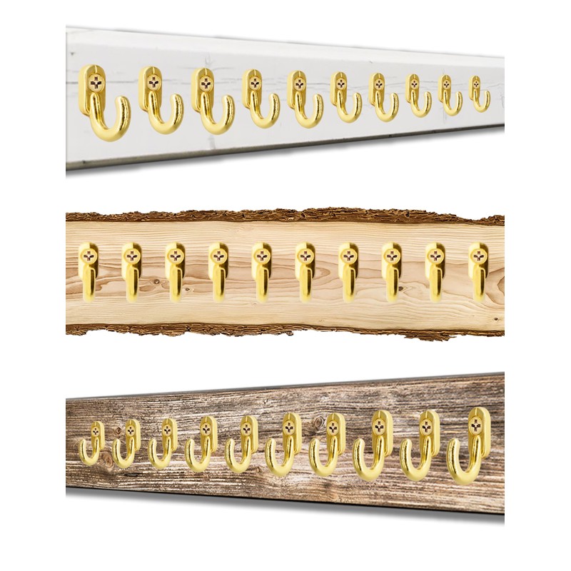 Fuxxer 20 x Mini Iron Hooks Decorative Hooks Picture Hooks