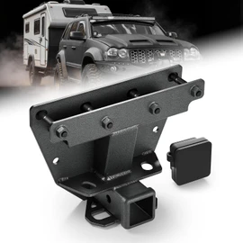 YZONA 2" Rear Trailer Hitch Receiver Class 3 Towing Hitch Compatible with 2005 2006 2007 2008 2009 2010 Jeep Grand Cherokee WK, Black (Not Fit SRT8)