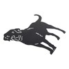 Metal Dog Statue Garden Stake Labrador Silhouette Animal Sculpture for