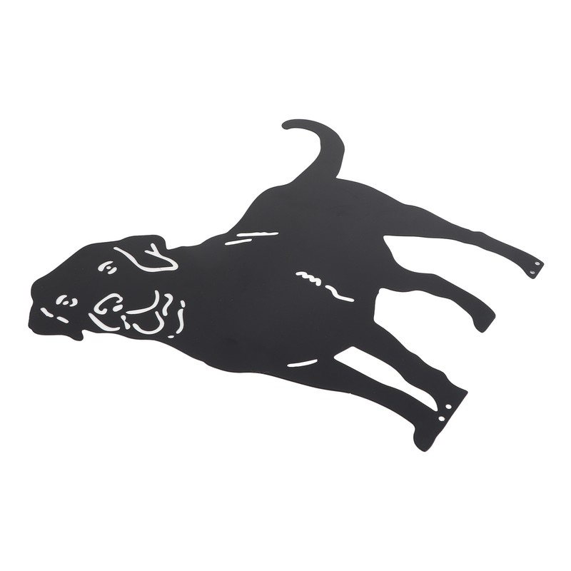 Metal Dog Statue Garden Stake Labrador Silhouette Animal Sculpture for
