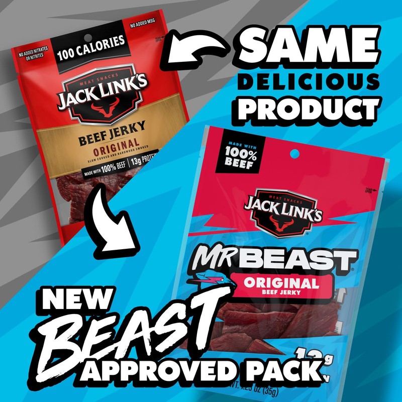 Jack Link’s x MrBeast Original Beef Jerky – 13g Protein