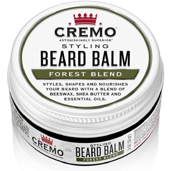 Cremo Styling Beard Balm, Forest Blend -- Nourishes, Shapes And Moisturizes All Lengths Of Facial Hair, 2 Ounces