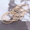 Yienate Boho Gold Bangle Bracelets Set Indian Bollywood Multi Bangles