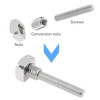 Smgda 10Pcs Threaded Insert Nut, M8 to M12 Length 15MM