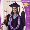 Hotop Grad Leis Class of 2025 Graduation Ribbon Double Braided