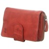 Bear Design Women's Leather Wallet 10 Card Slots Red