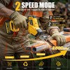 RAYLEEY Cordless Reciprocating Saw, Brushless Motor, 2x4000mAh Battery, 8 Saw