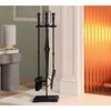 Kingson Fireplace Tools Set 5-Pieces Indoor Outdoor Sturdy Fire Place