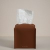 OLETHA Cube Box Facial Tissue Holder, Brown