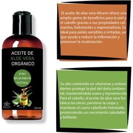 Aceite Corporal de Aloe Vera Orgánico, 120 ml