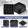 MixDora Bed Risers 1 Inch Square Stackable Furniture Risers Anti-Slip