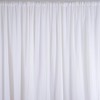 BalsaCircle 20 ft x 10 ft White Chiffon Fabric Backdrop
