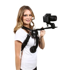 Cam Caddie® Scorpion EX Hands Free Shoulder Support Rig/Mount Compatible with Canon, Nikon, Sony, Panasonic/Lumix Style DSLR Camcorder or Video Camera Includes: iPhone + GoPro Mount