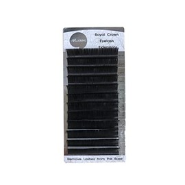 Alluring Royal Crown Volume Lashes/Classic Lashes D or C curl 0.03mm / 0.05mm / 0.07mm / 0.15mm / 0.20mm Thickness Eyelash Extension (C Curl 0.05mmThickness, 8mm)