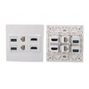 6 Port Multimedia Wall Plate 5Gbps 4K 60HZ HD Multimedia