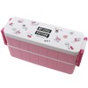 My Little Patern Lunch Box with Chopsticks, 2-tier Lunch Box,