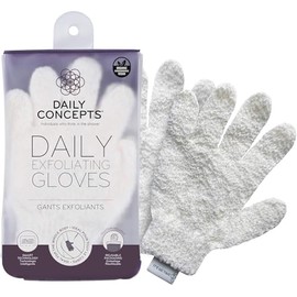 Daily Exfoliating Gloves, Reusable Packaging, Created to Instantly Polish and Remove Any Roughness Away While Increasing Blood Circulation and Renewing Your Skin.