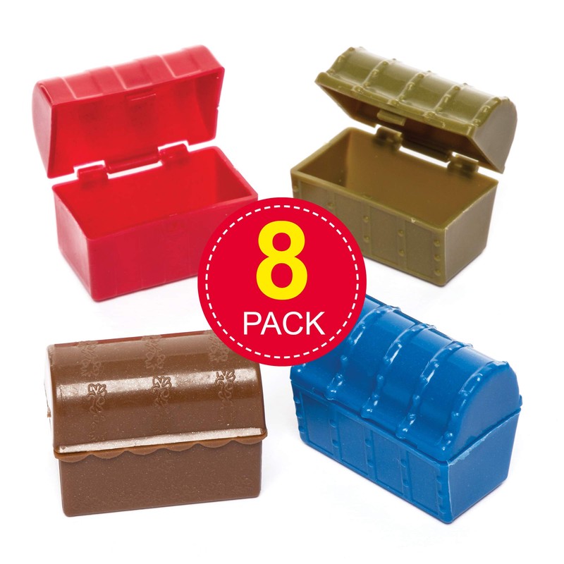 Baker Ross AW498 Mini Treasure Pack of 8, Assorted Colour