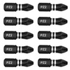 10 x SabreCut SCPZ225_10 25mm PZ2 Impact Screwdriver Driver Bits