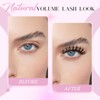 False Eyelashes Kit Natural Black Cat Eye Lashes with Thin